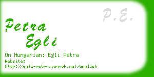 petra egli business card